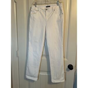 Bandolino white women’s straight leg jeans size 8